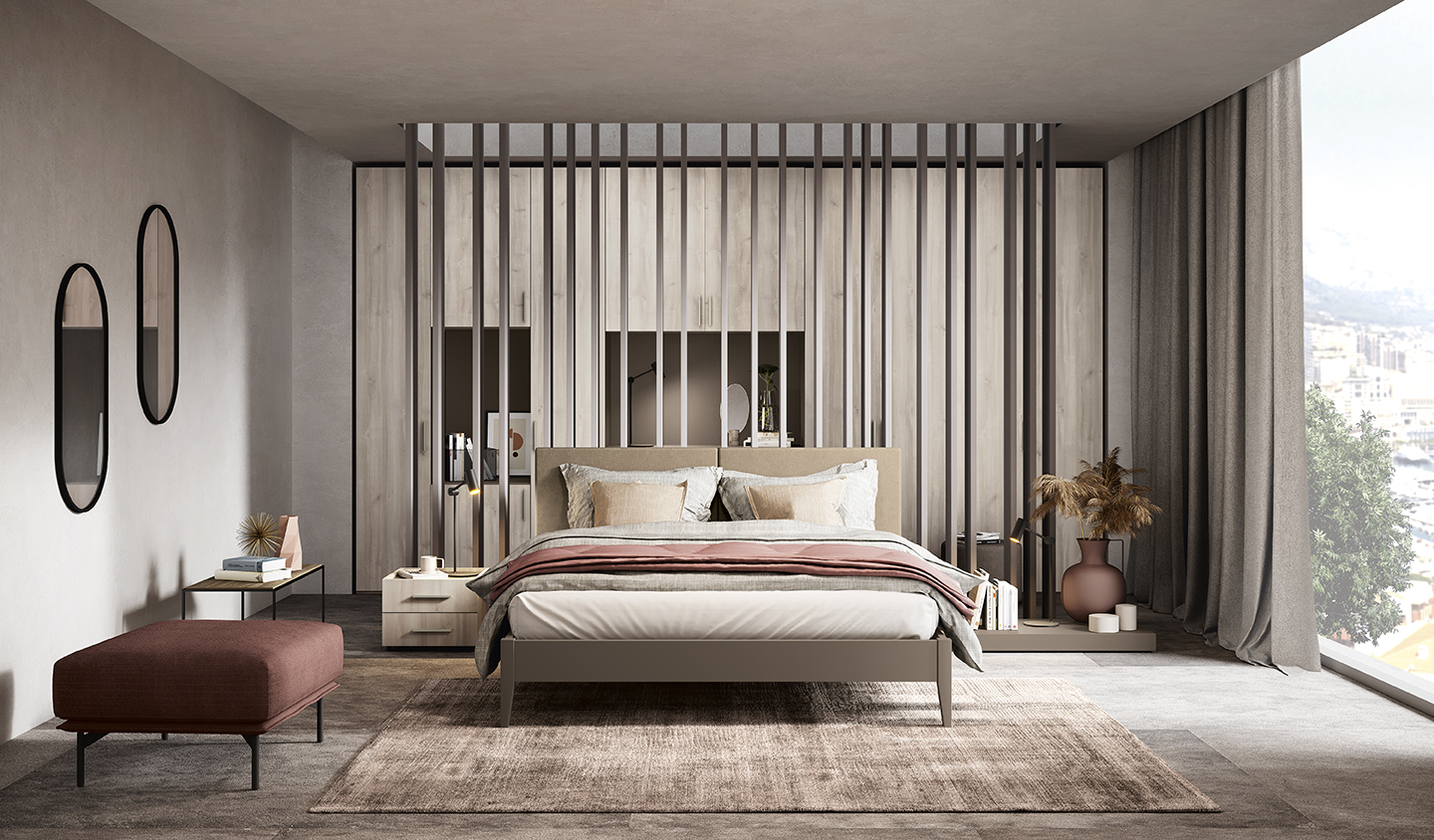 Letto design testata continua letto cushy go n19 p130 131