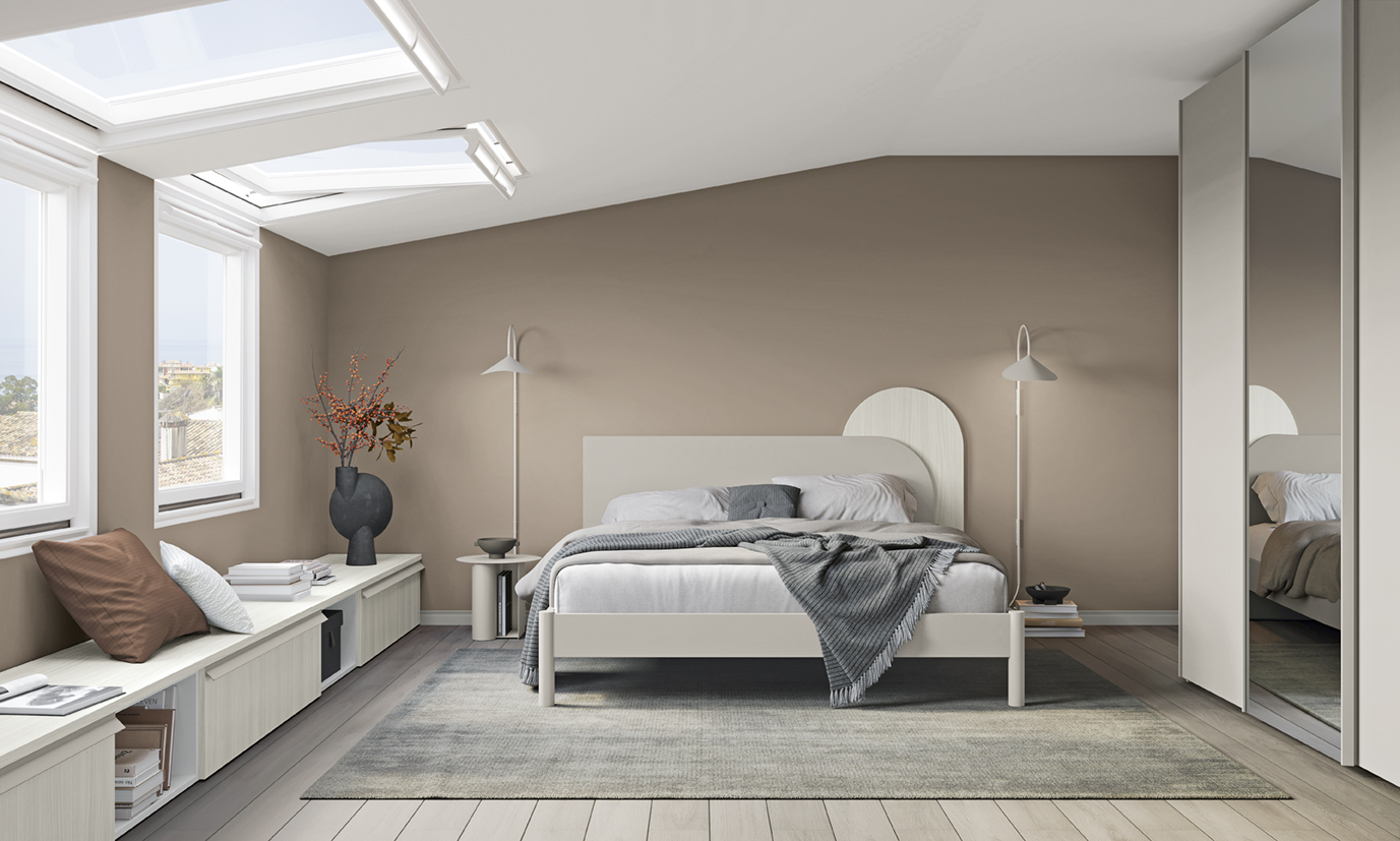 Letto design testata pannello moderno go letto pill vo not m002 p12 13