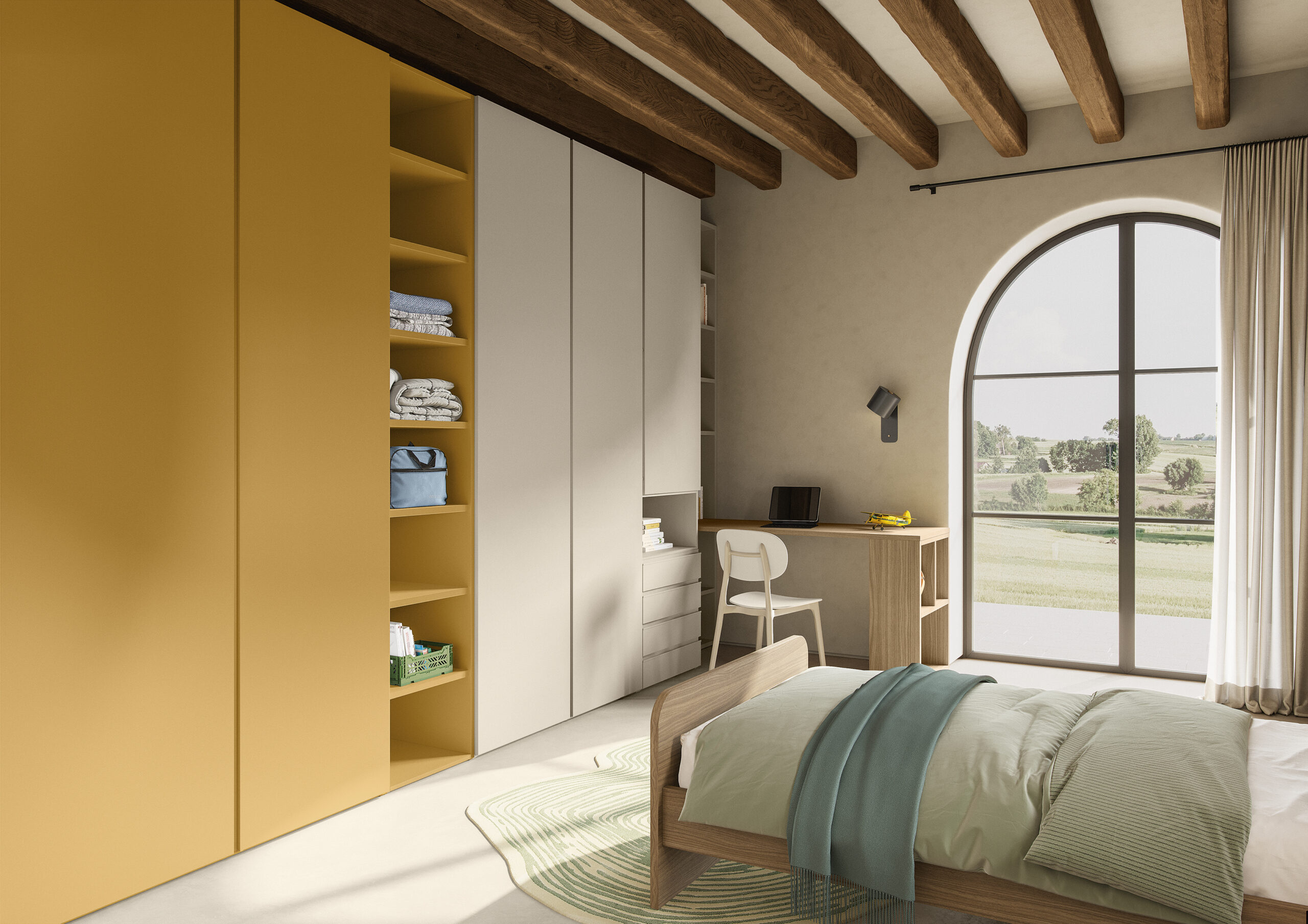 Scrivanie bambini ragazzi ergonomiche moderne go news l01 p38