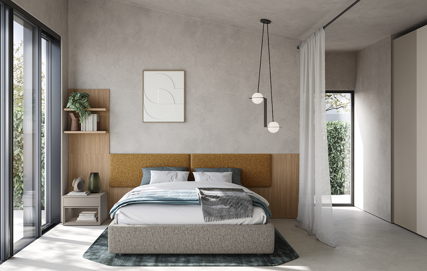 Cassettiera letto accessori design ND N116 P164
