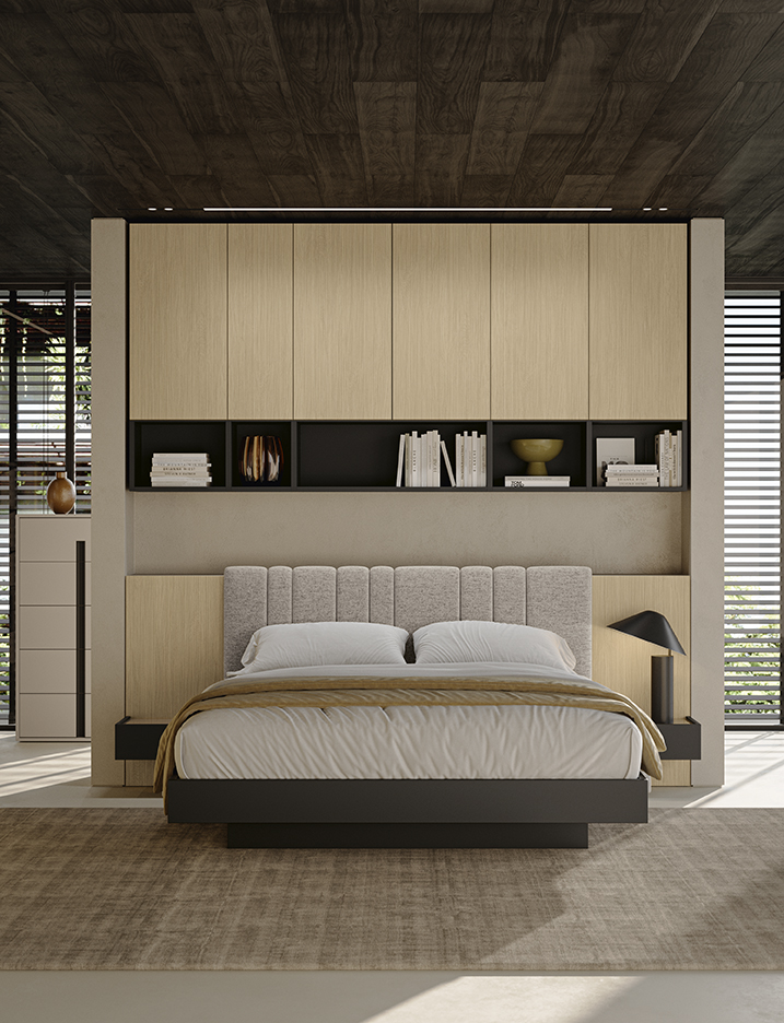 Letto design testata continua letto levanteND N108 P92
