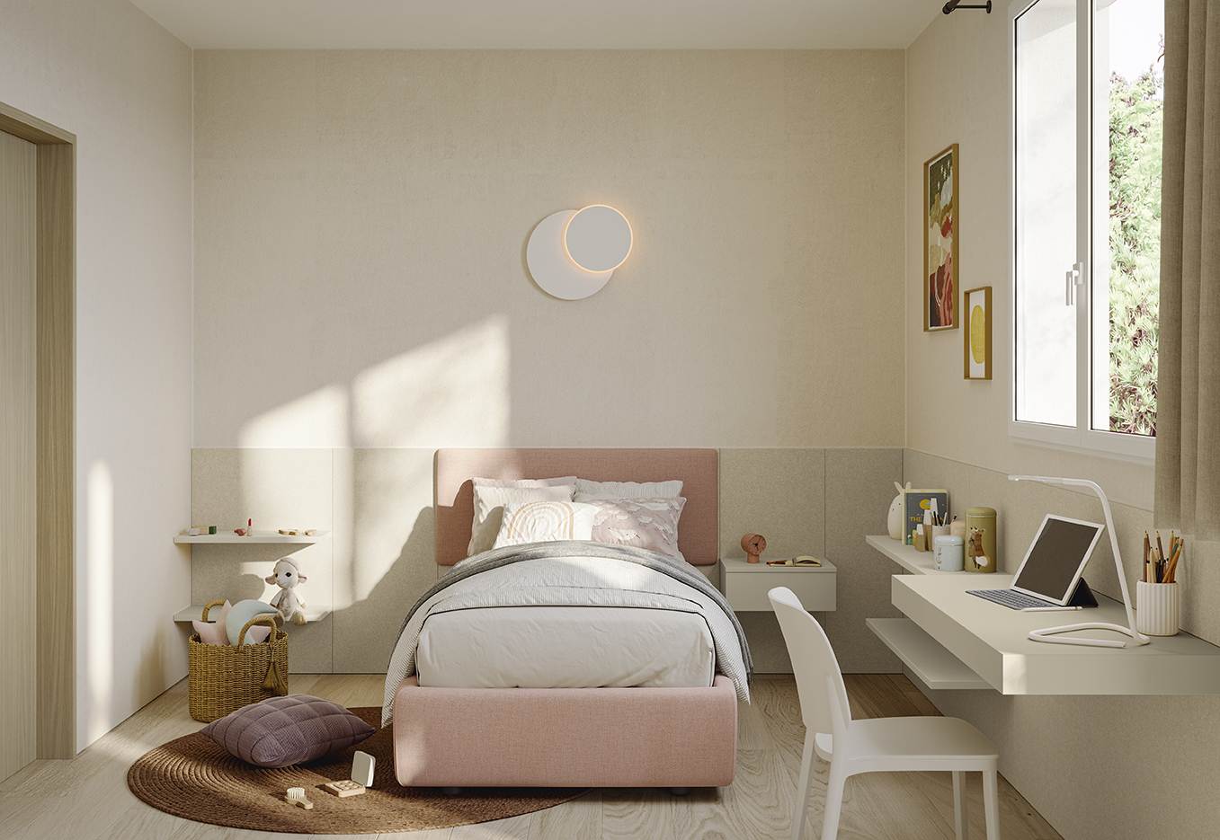 Letto soppalco design moderni camere GOLF kids LETTO darsena GO K101 P11