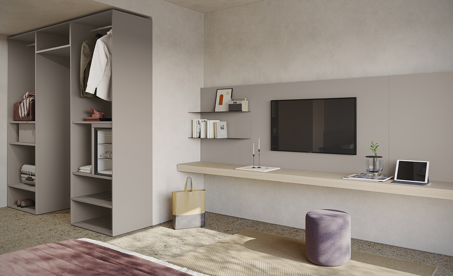Scrivania camera accessori design podio GO H103 P38