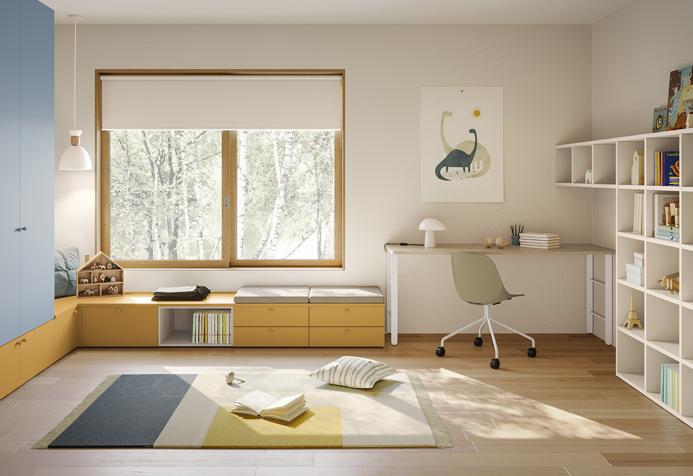 Scrivanie bambini ragazzi ergonomiche moderne GO K108 P68